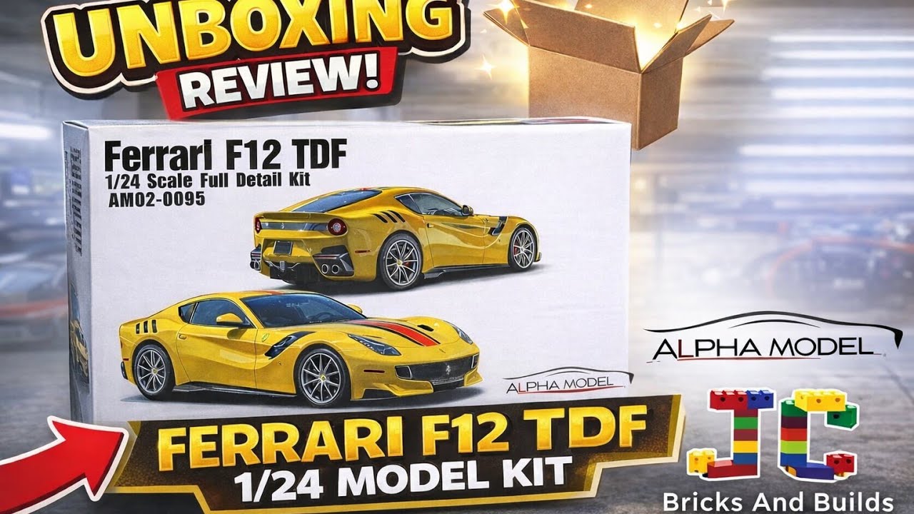 Alpha Models AM02-0095 1/24 Ferrari F12 TDF unboxing review 
