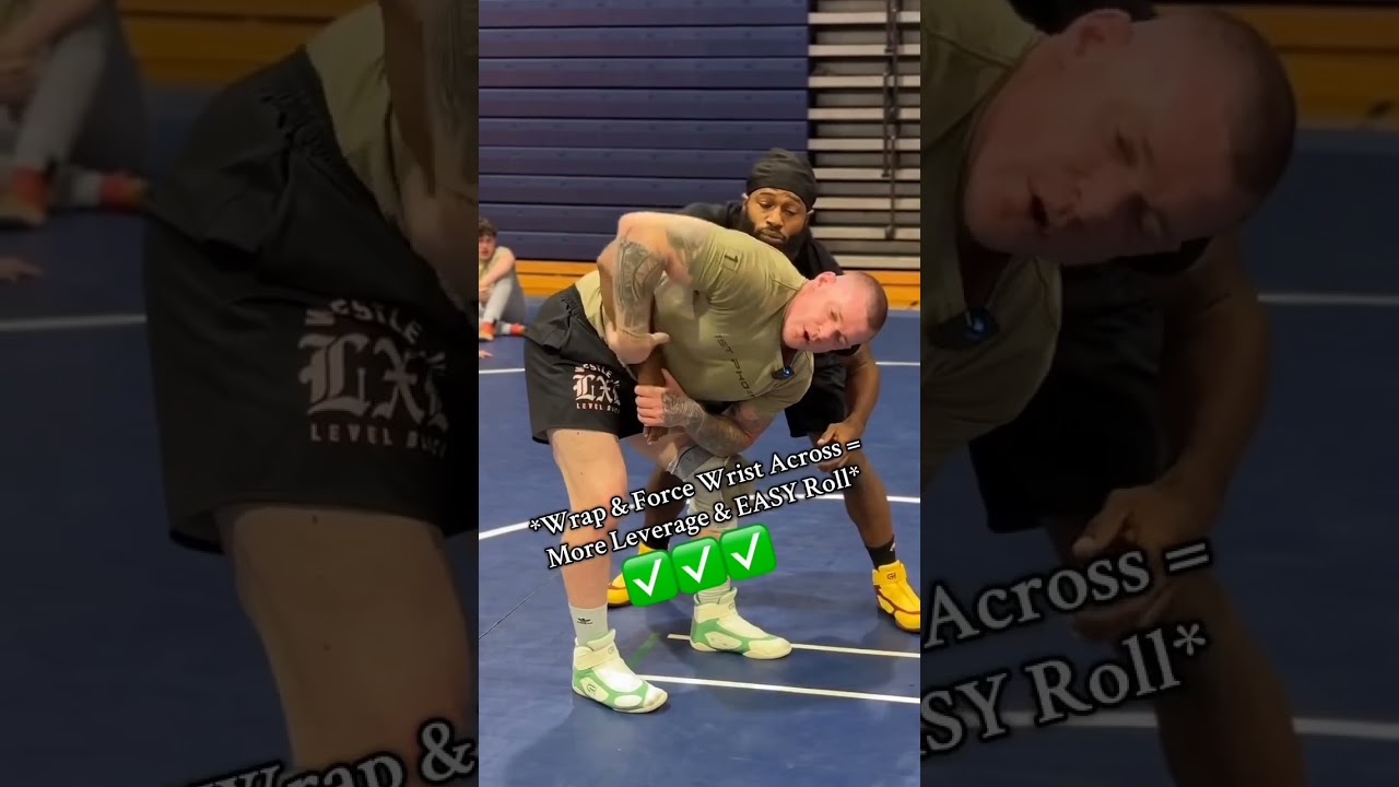 How to Escape a Body Lock with a "Gift Wrap" Roll