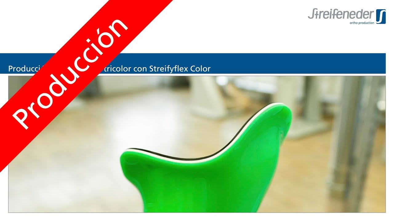 Producción de un encaje tricolor con Streifyflex Color