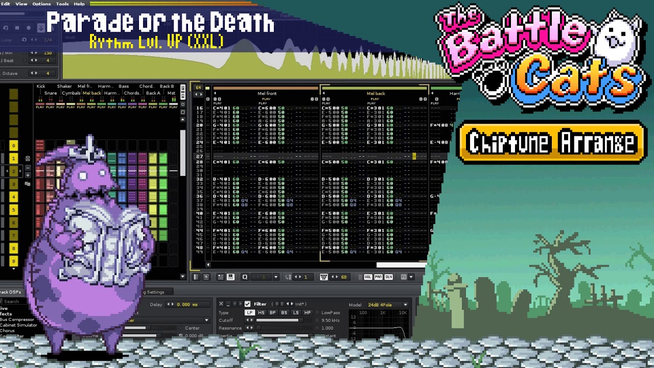 The Battle Cats - Parade of the Dead (Daboo's theme) [fanmade chiptune)