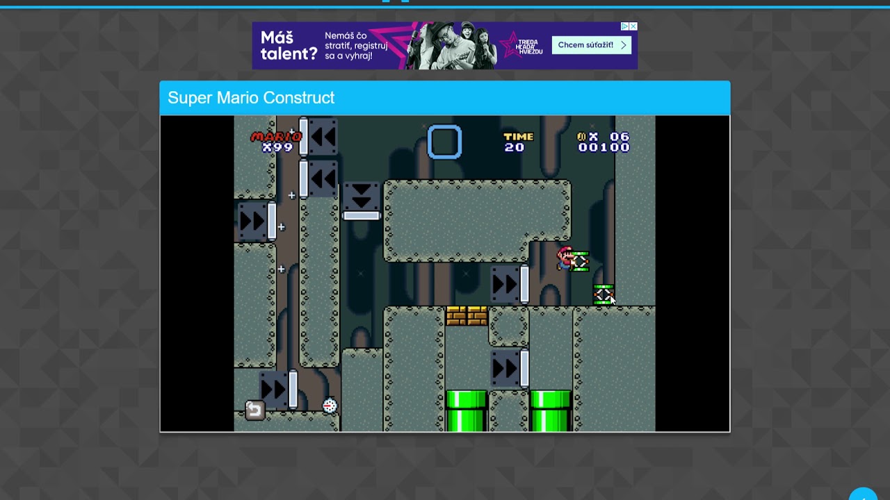 Super Mario Construct [Level Palace] // 1-2 Cave Ruins (speedrun)