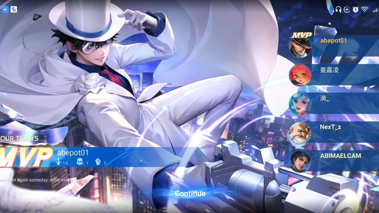 Testing HOK Kaito Kid Skin lol