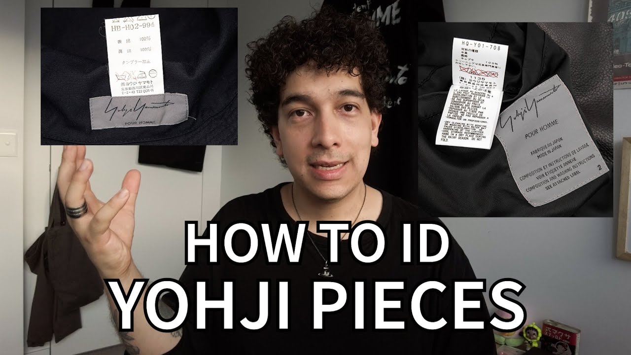 How to ID Yohji Yamamoto Pieces (aka how to read the tags guide)
