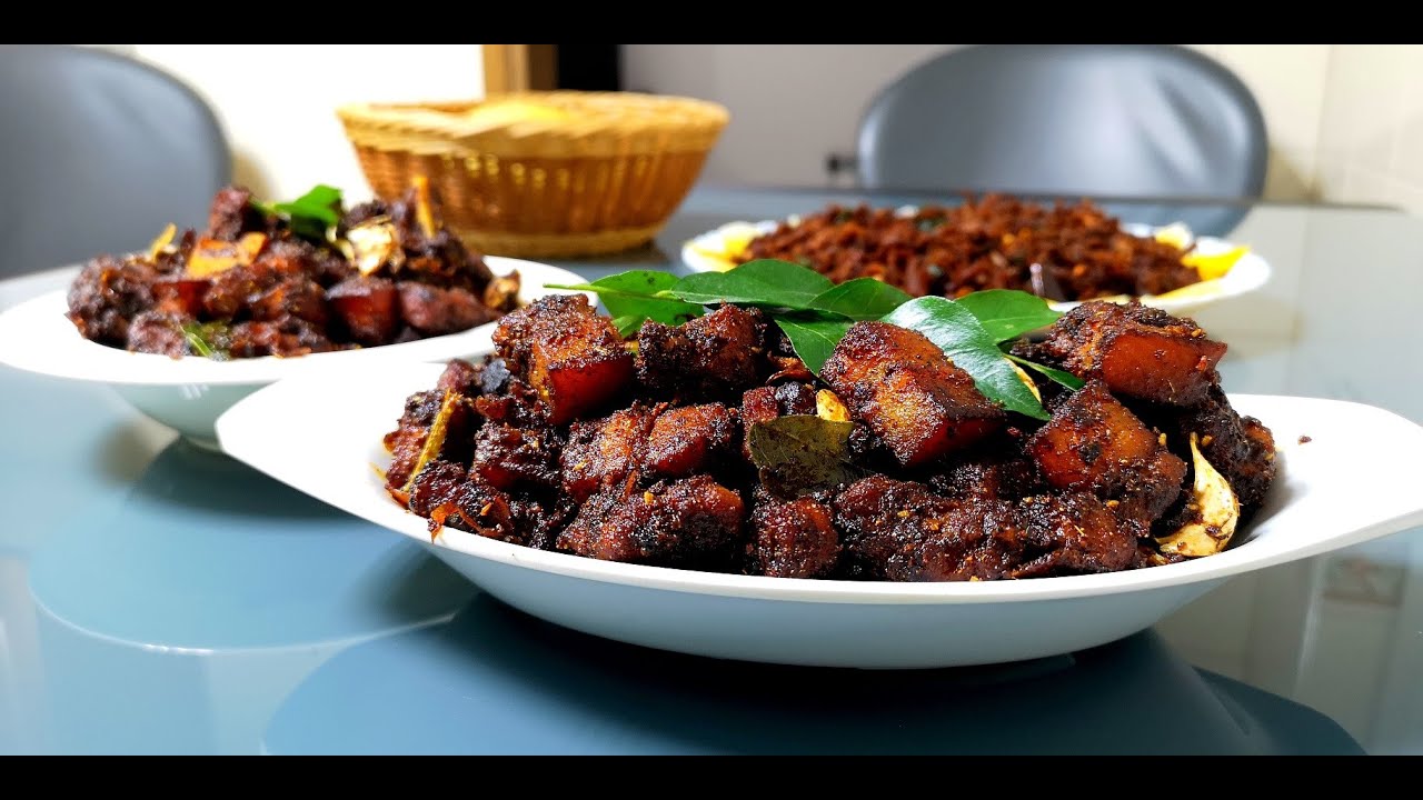 Special kerala style pork ularthiyathu/പാലാ അച്ചായൻസ്റ്റൈൽ പോർക്ക് ഉലർത്തിയത്