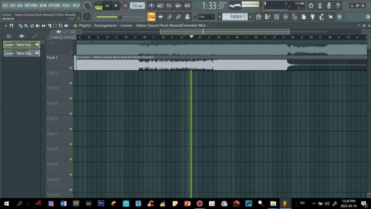 Loreen - Tattoo (Sound Rush Remix)(27Volts Remake) FLP