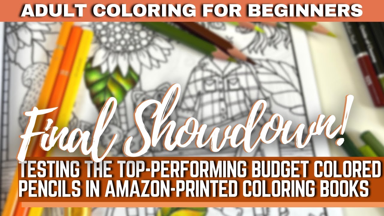 FINAL SHOWDOWN! | TESTING THE TOP-PERFORMING BUDGET COLORED PENCILS in AMAZON-PRINTED COLORING BOOKS