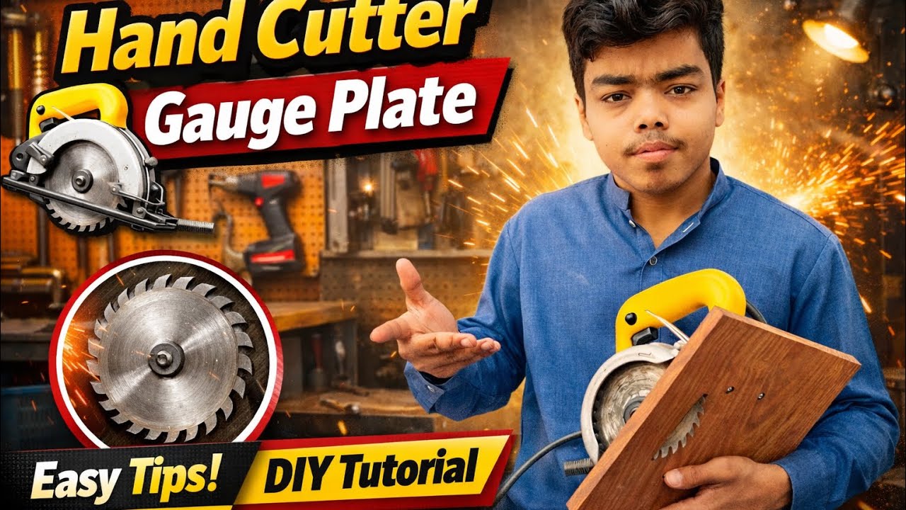 Hand Cutter Gauge Plate | Make Circular Saw Guide at Home (Rs.170 vs Rs.1500)