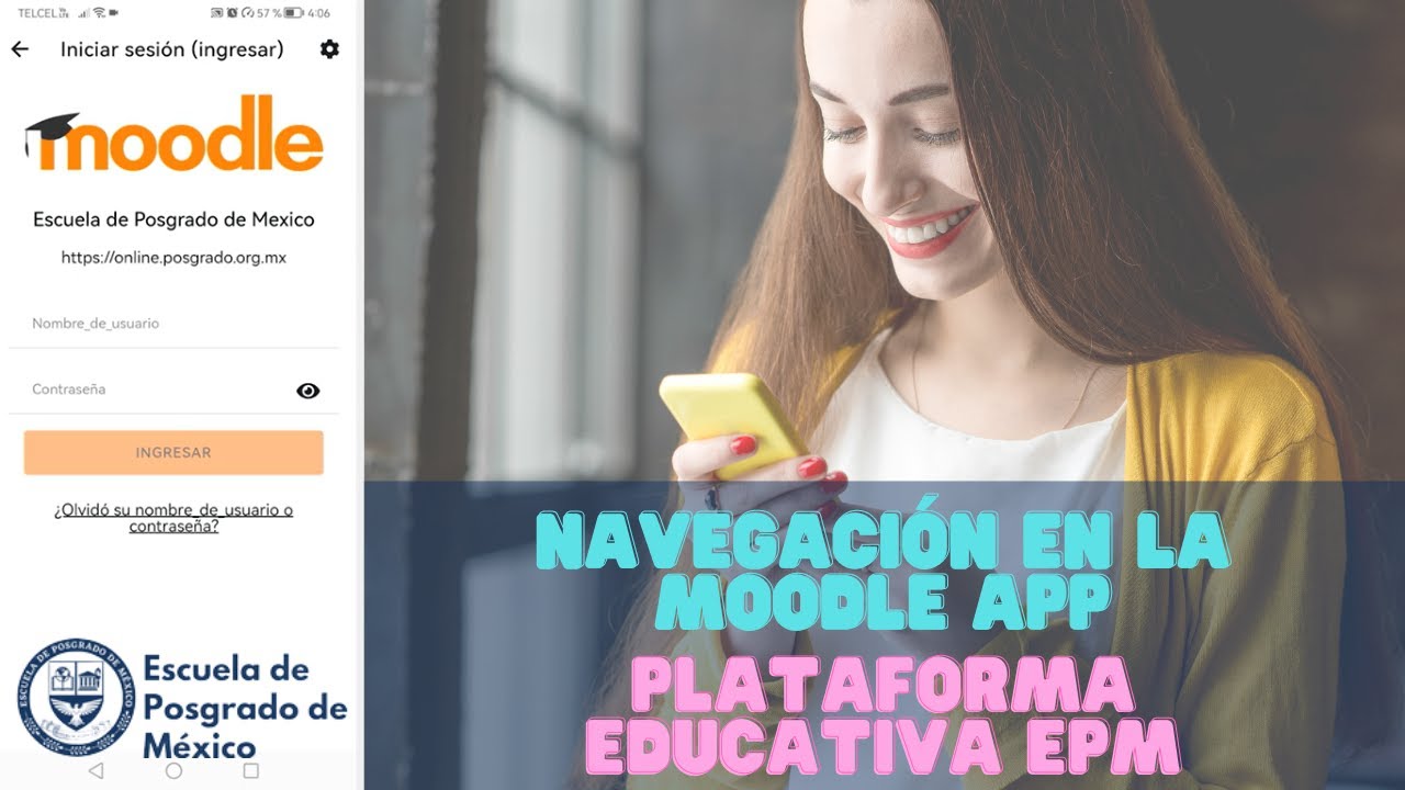 Navegación App Móvil de Moodle EPM - Plataforma Educativa EPM