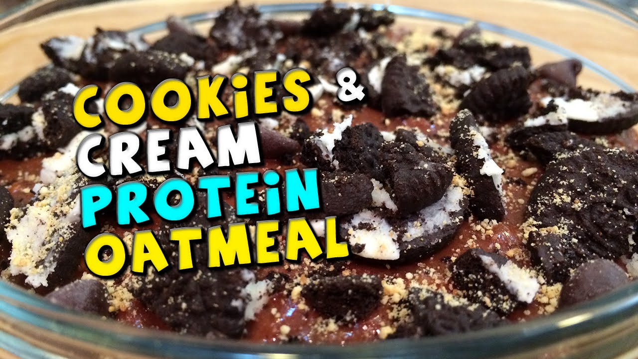 Cookies & Cream Protein Oatmeal | Healthy Oreo Oats