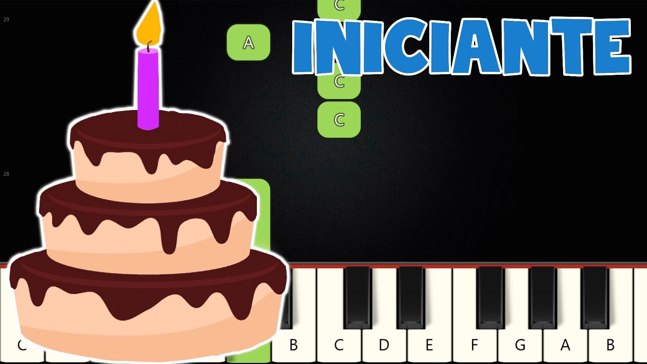 Parabéns Pra Você | Piano e Teclado Iniciante | Nível Fácil