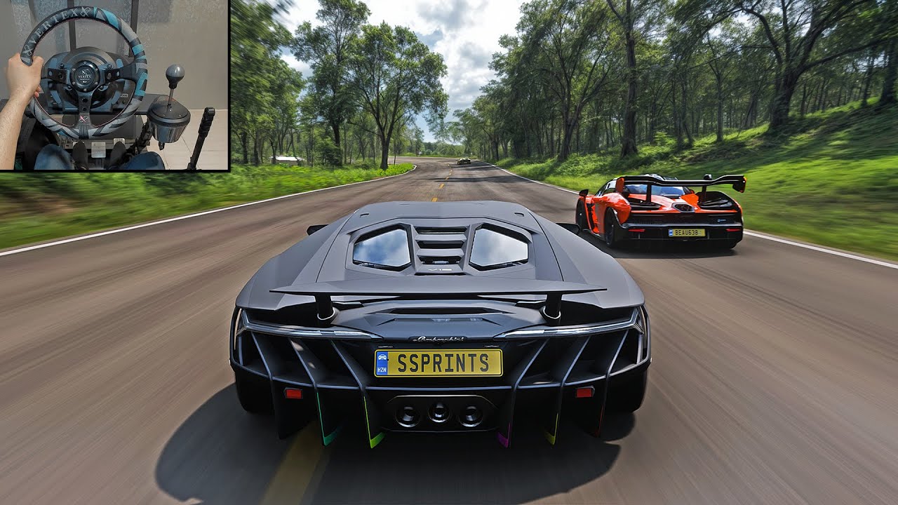 1558HP Lamborghini Centenario Goliath Race! | Forza Horizon 5 Steering Wheel Gameplay
