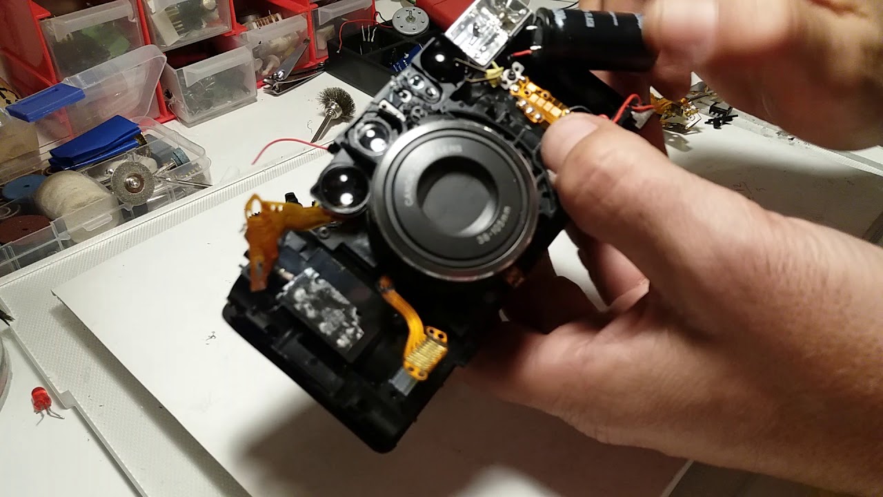 Reciclaje componentes camara de fotos (carrete)