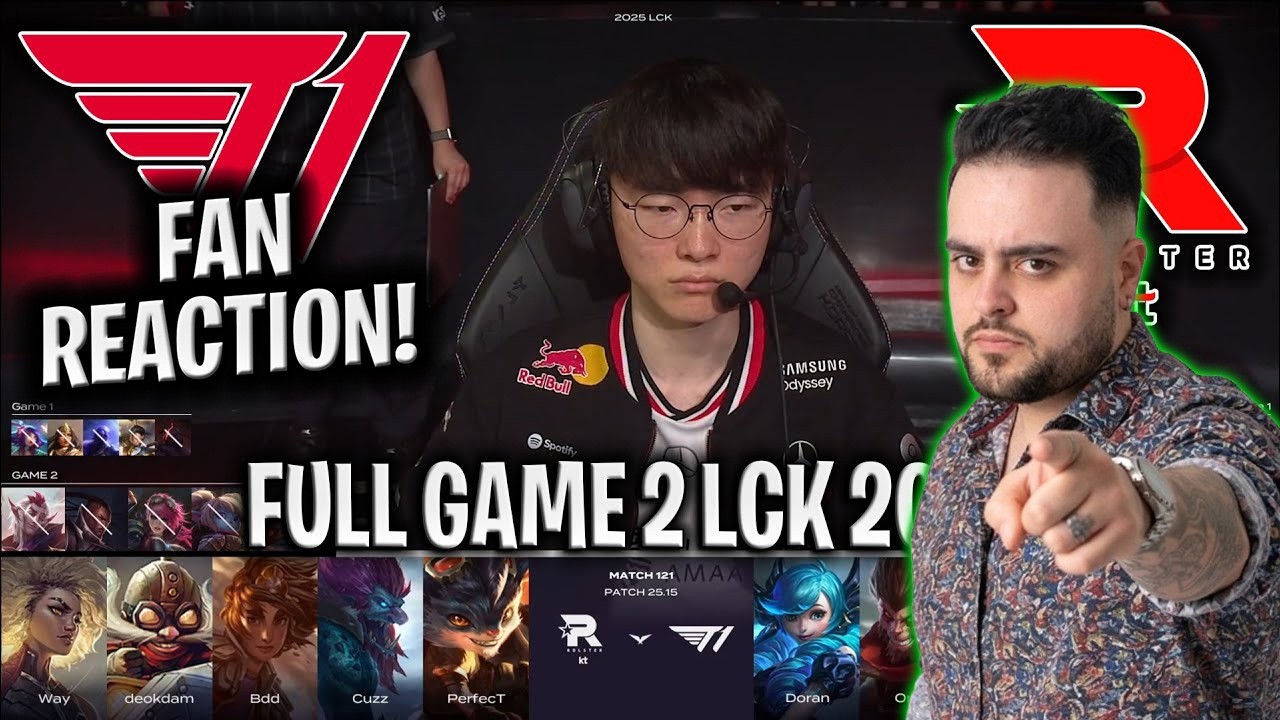GUMAYUSI BEST JHIN WORLD?😱 - T1 vs KT GAME 2 LCK SUMMER 2025 W13D1 | T1 vs KT ROLSTER G2 LCK 2025