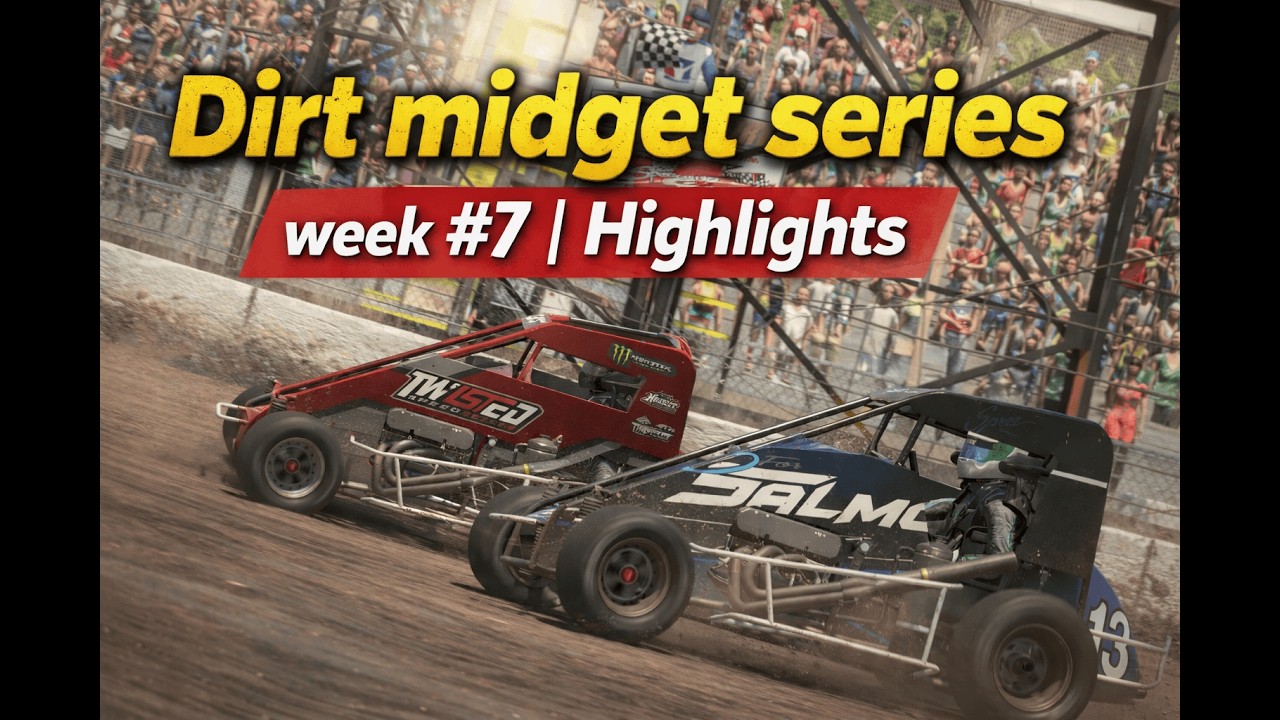 Седьмая неделя серии Dirt Midget | Обзор гонки и напряженная борьба