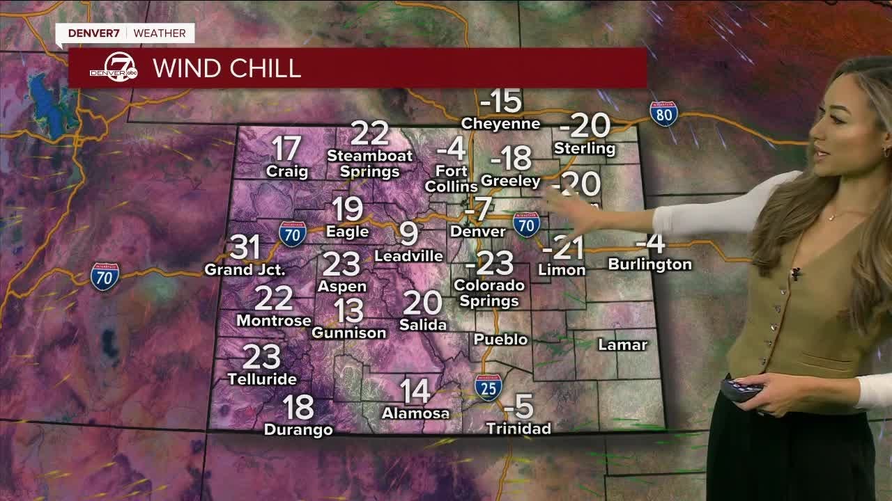 Another very cold day, with more mountain snow