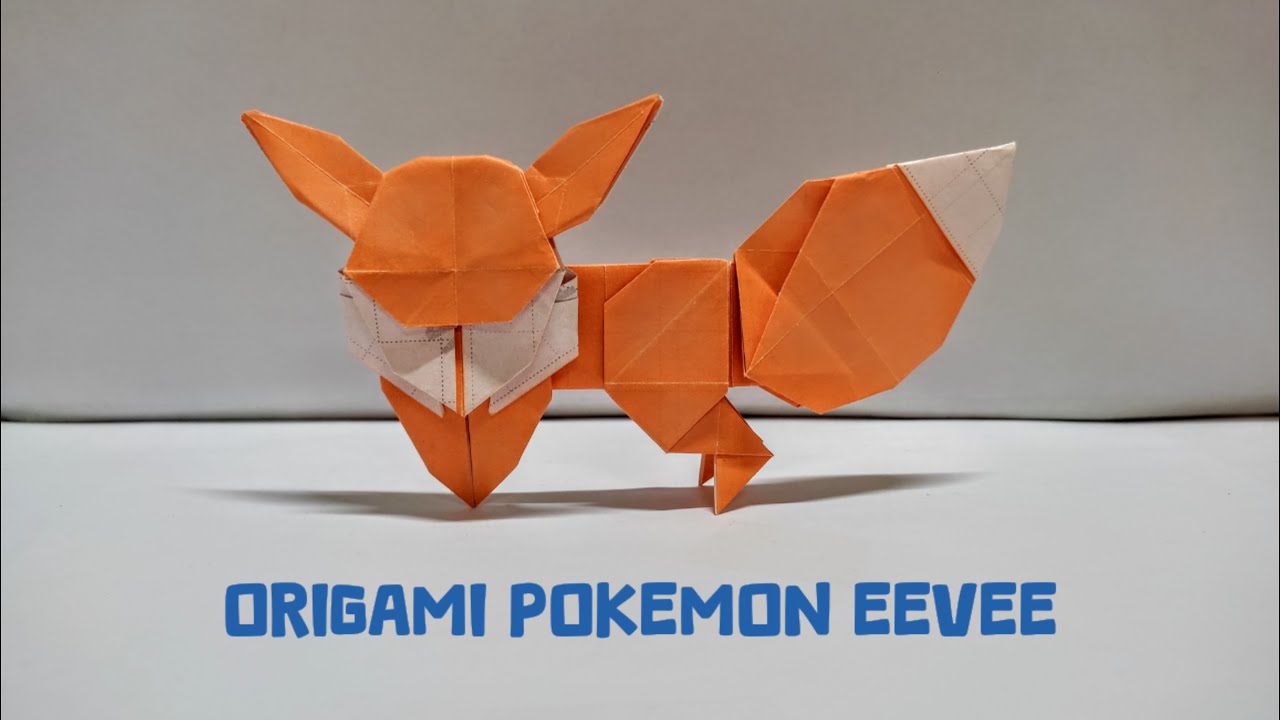 How To Make a paper Origami Pokemon Eevee Step By Step
