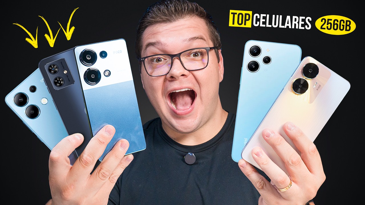 com 256GB! os MELHORES CELULARES até R$ 1300 para COMPRAR hoje!