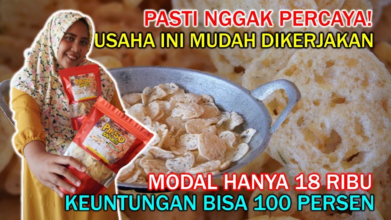MODAL 18 RIBU SUDAH BISA BIKIN USAHA KERIPIK BAKSO, KEUNTUNGAN 100 PERSEN | IDE USAHA MODAL KECIL