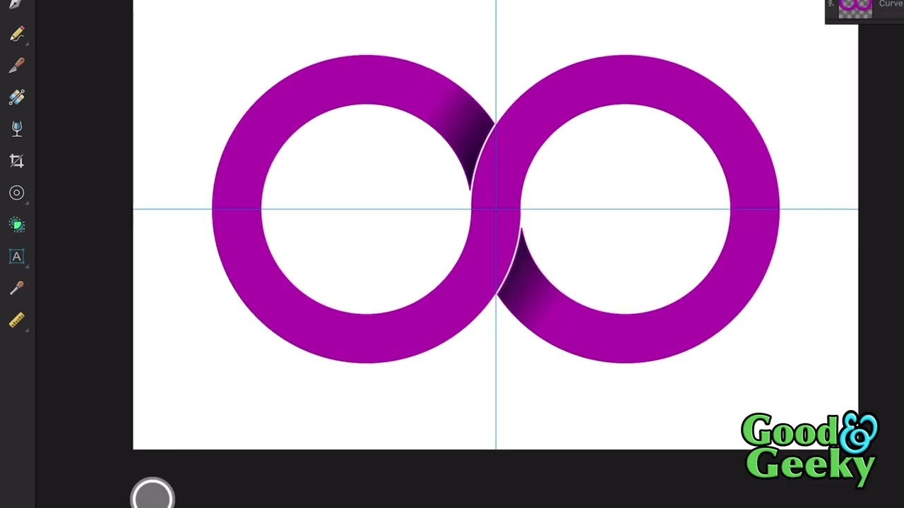 Affinity Designer 2 Create Infinity Loop with Shape Builder Tool