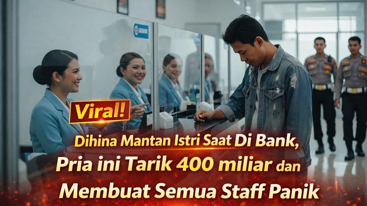 Gembel Ini Dihina Mantan Istri Di Bank, Langsung Kagetkan Semua Saat Tarik Uang 400 Miliar Cash!