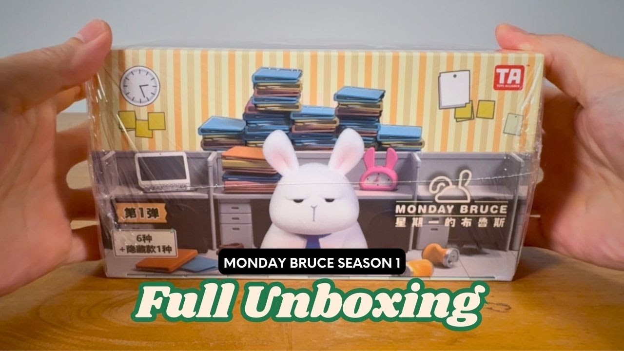 Toys Alliance Monday Bruce Season 1 Don't Want To Work Series Blind Box Full Unboxing