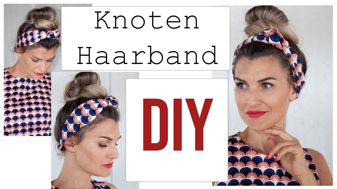 Knoten Haarband nähen lernen - anfängergeeignet - DIY - mit Annas Nähschule
