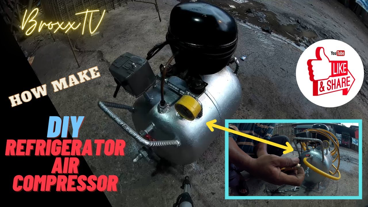 How to make Refrigerator Compressor DIY (Paano gumawa ng Compressor Gamit ang Freon ng Ref).