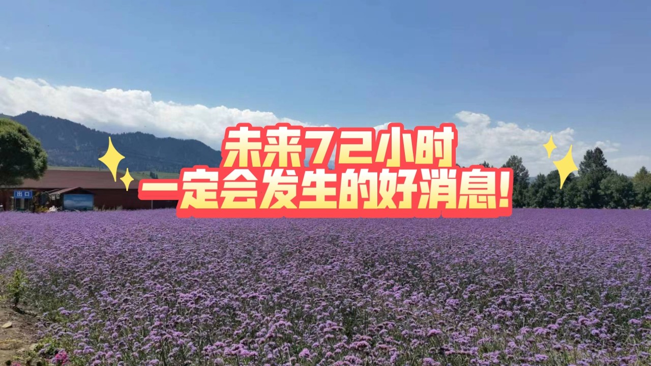 未来72小时一定会发生的好消息！(不限时空)