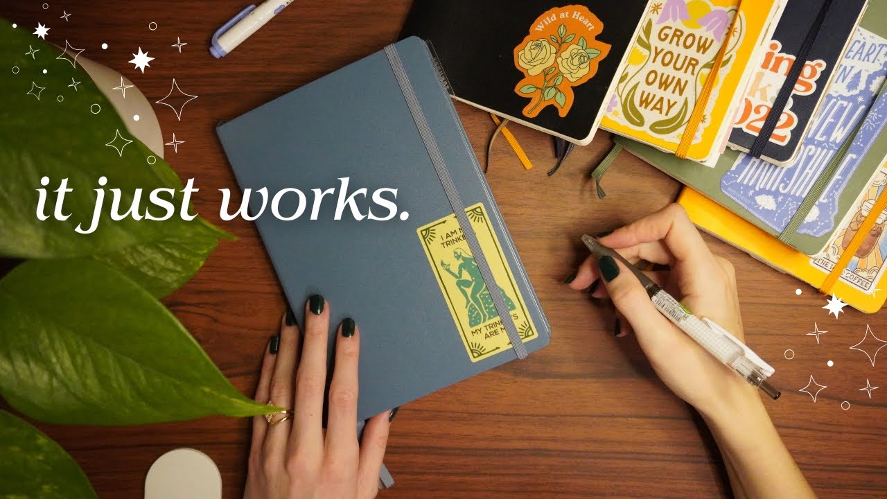 get in babe, we're going analog 📘 chatty 2026 BUJO tour