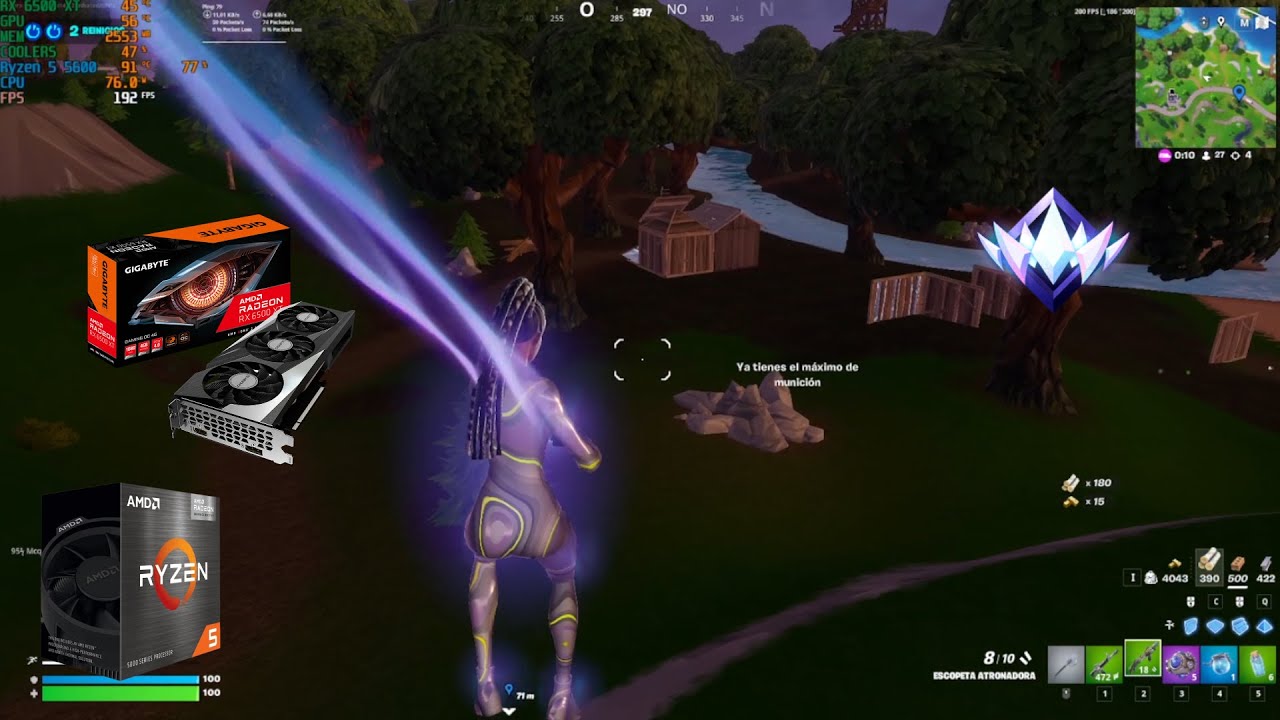 Rx 6500 XT + Ryzen 5 5600 ranked reload | fortnite 1760x990p