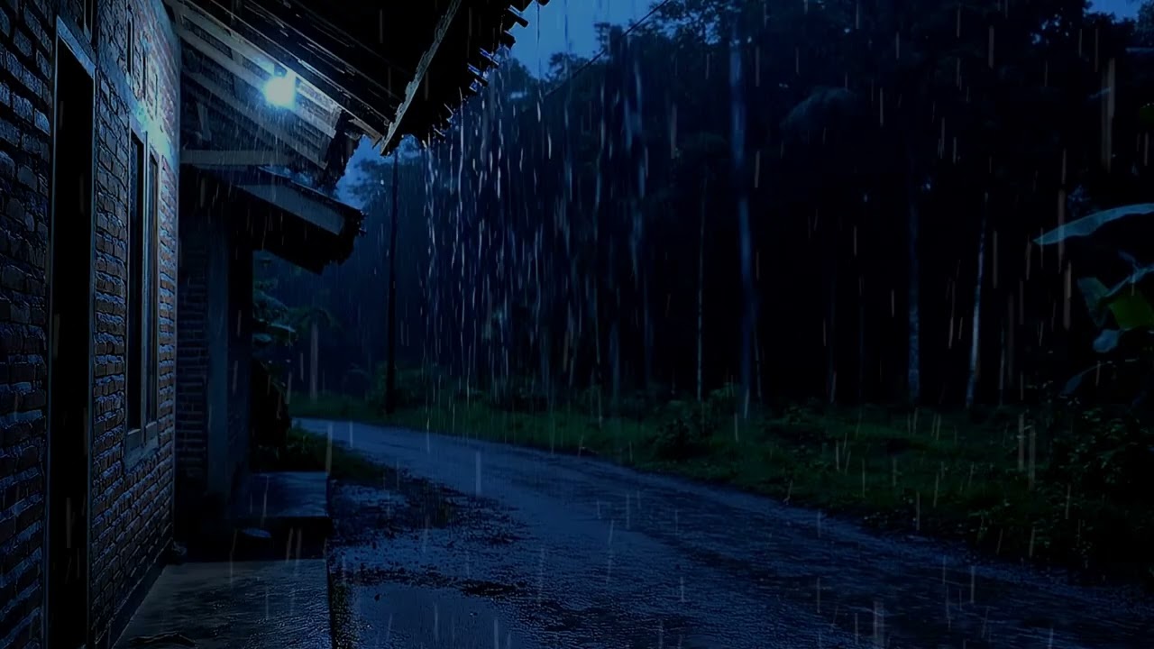 Calm Rain Sounds 🌧️ Distant Thunder for Focus, Relaxation & Stress Relief