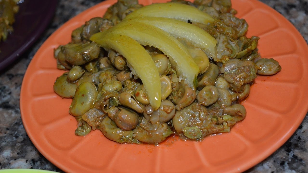 فول مشرمل بطريقتين مختلفتين وشهيتين /المنكوبSalade de fèves à la marocaine