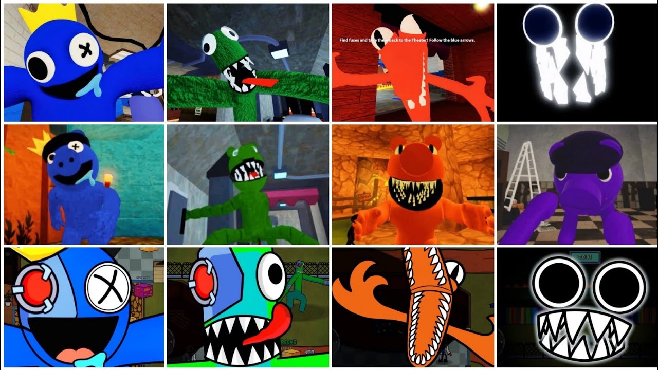 Rainbow Friends Vs Piggy Rainbow Friends Vs Survivor In Rainbow Monsters All Jumpscares