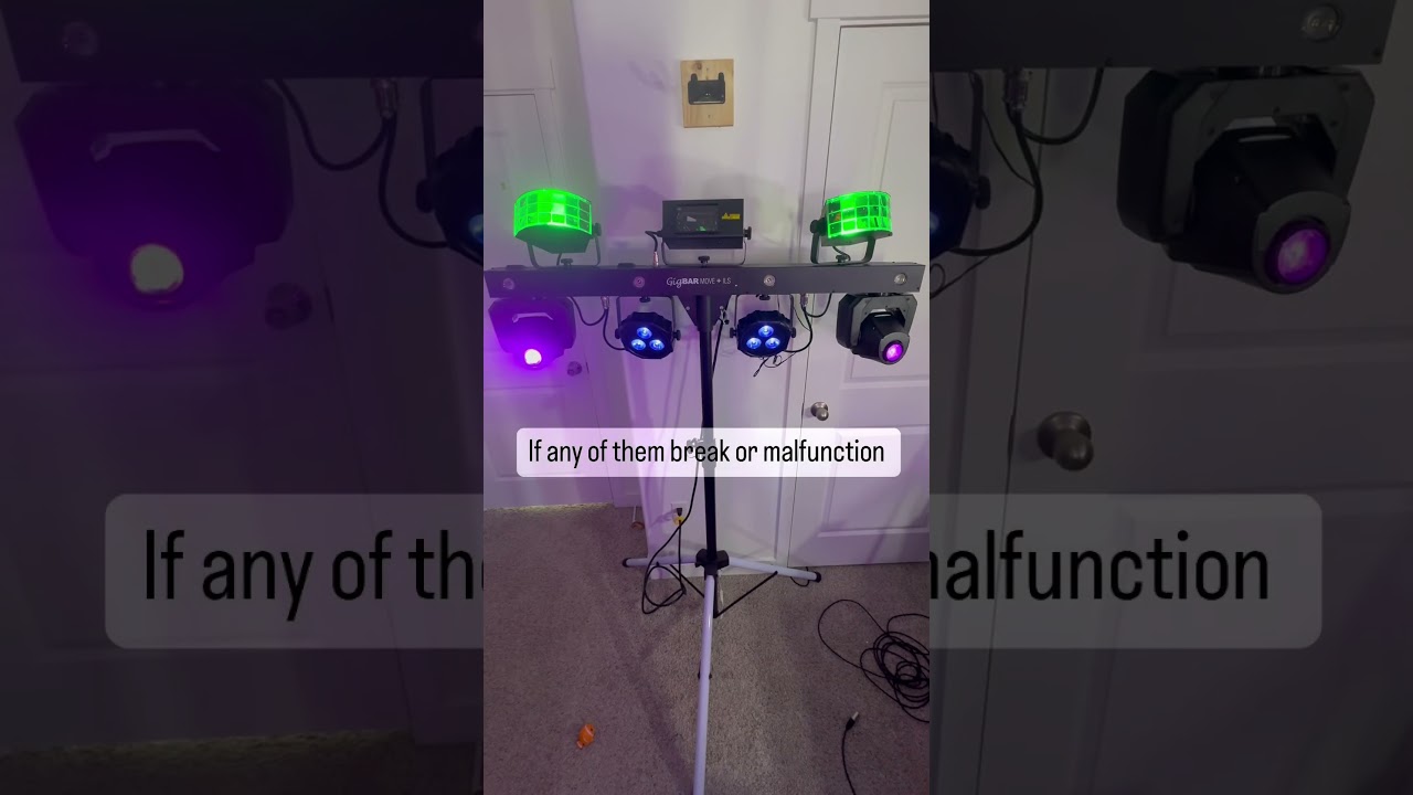 One reason to rethink getting the Chauvet Gigbar #djsetup