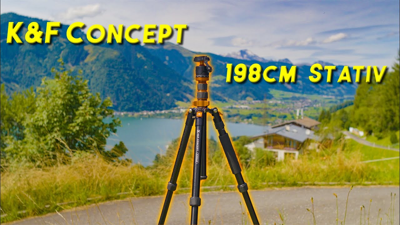 K&F Concept 198cm Kamera Stativ Aluminium Stativ mit Monopod Funktion 360° Panorama Kugelkopf
