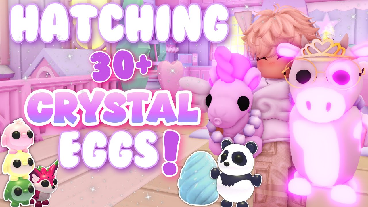 Hatching Crystal Eggs! Trying To Get The Dango Penguins In Adopt Me!