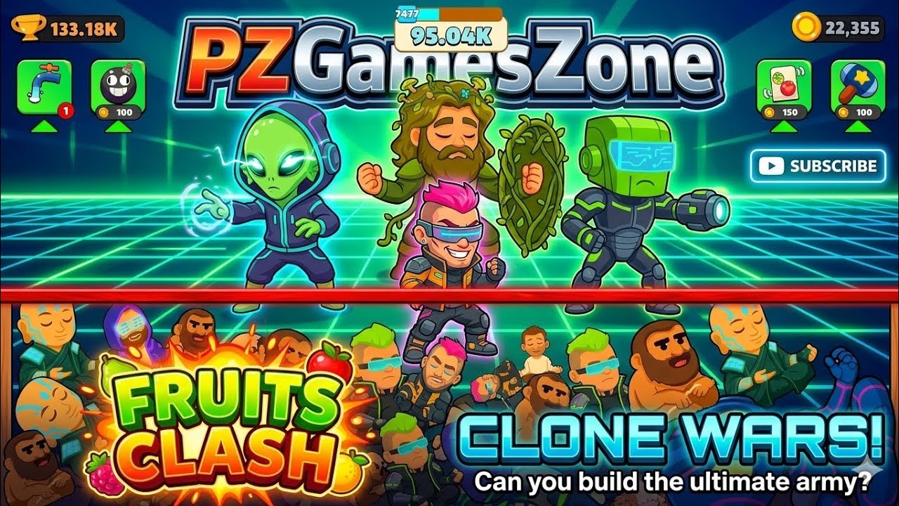 ⚔️🍍 Only the strongest fruit survives. Long Clash Battle 🏆 #fruitsclash #pzgameszone #pzgames #trend