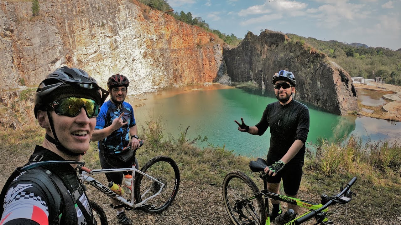 QUEBREI NA VOLTA 🚴‍♂️🥴🥵 PEDAL ATÉ A LAGOA AZUL/VERDE EM CAMPO MAGRO PR | PARQUE ECOLÓGICO CAMPO MAGO