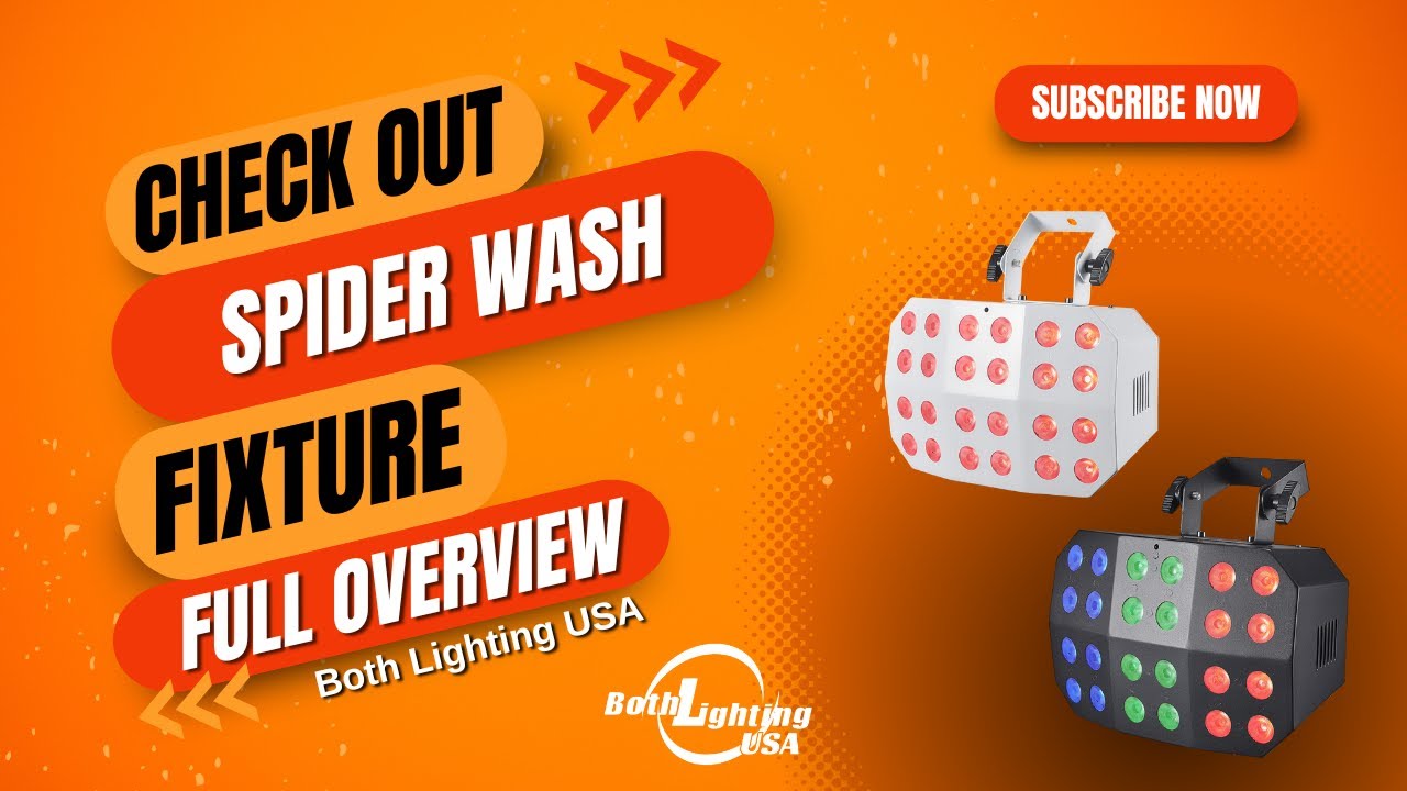 Both Lighting USA Spider Wash | Fixture Settings Overview | Review and First Look