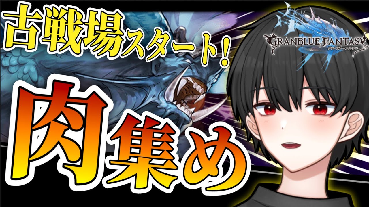 🔴19時から古戦場！肉集め頑張っていきましょう！【グラブル完全初見】