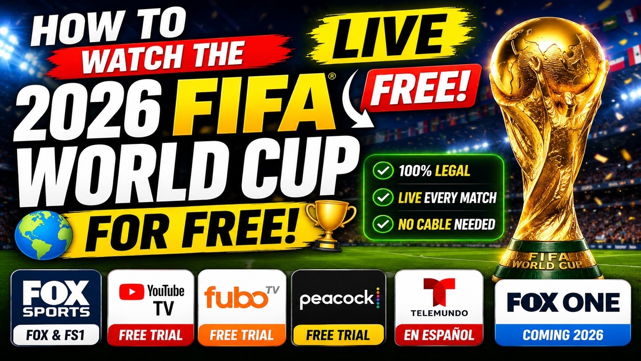 How to Watch the 2026 FIFA World Cup Live for FREE! 🌎🏆