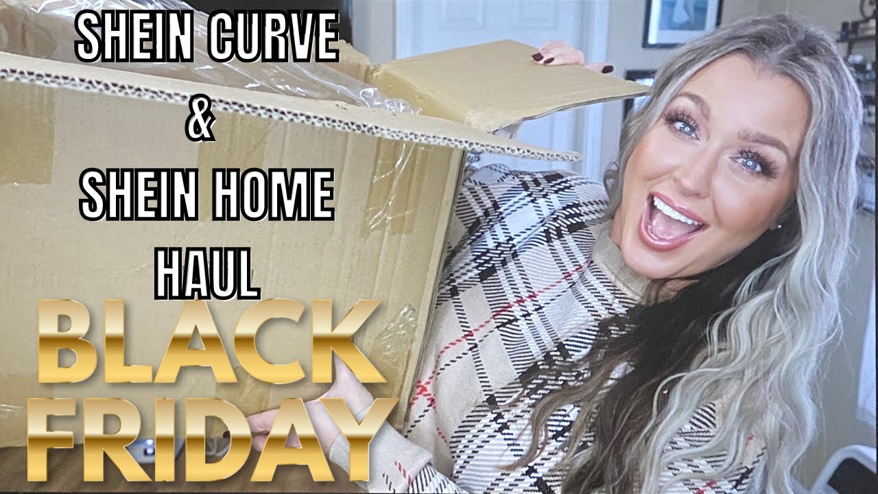 HUGE SHEIN CURVE & SHEIN HOME BLACK FRIDAY FLASH SALE HAUL | HOTMESS MOMMA VLOGS