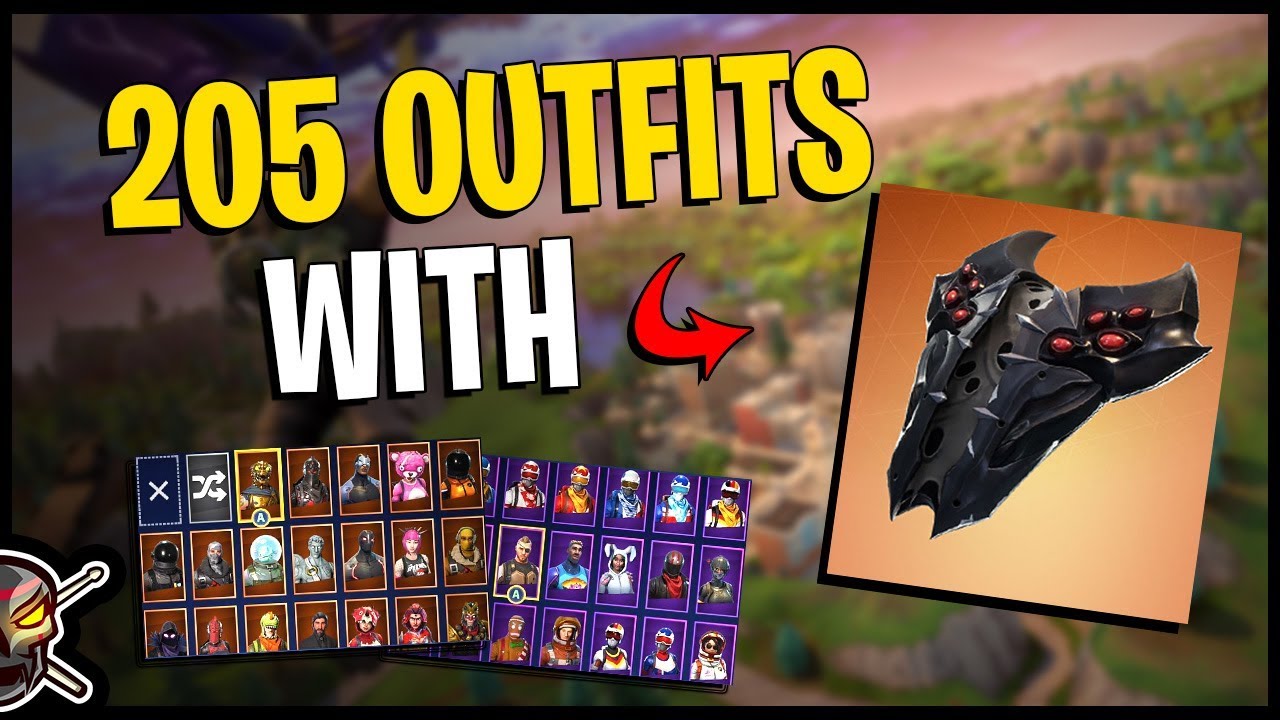 Spider Shield Back Bling on 205 Outfits | Commentary | Spider Knight - Fortnite Cosmetics