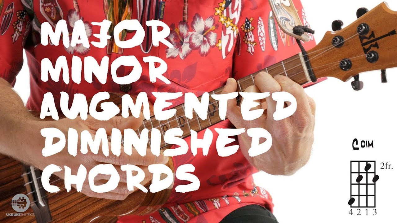 How To Play Major, Minor, Diminished, Augmented Ukulele Chords Tutorial | 4K