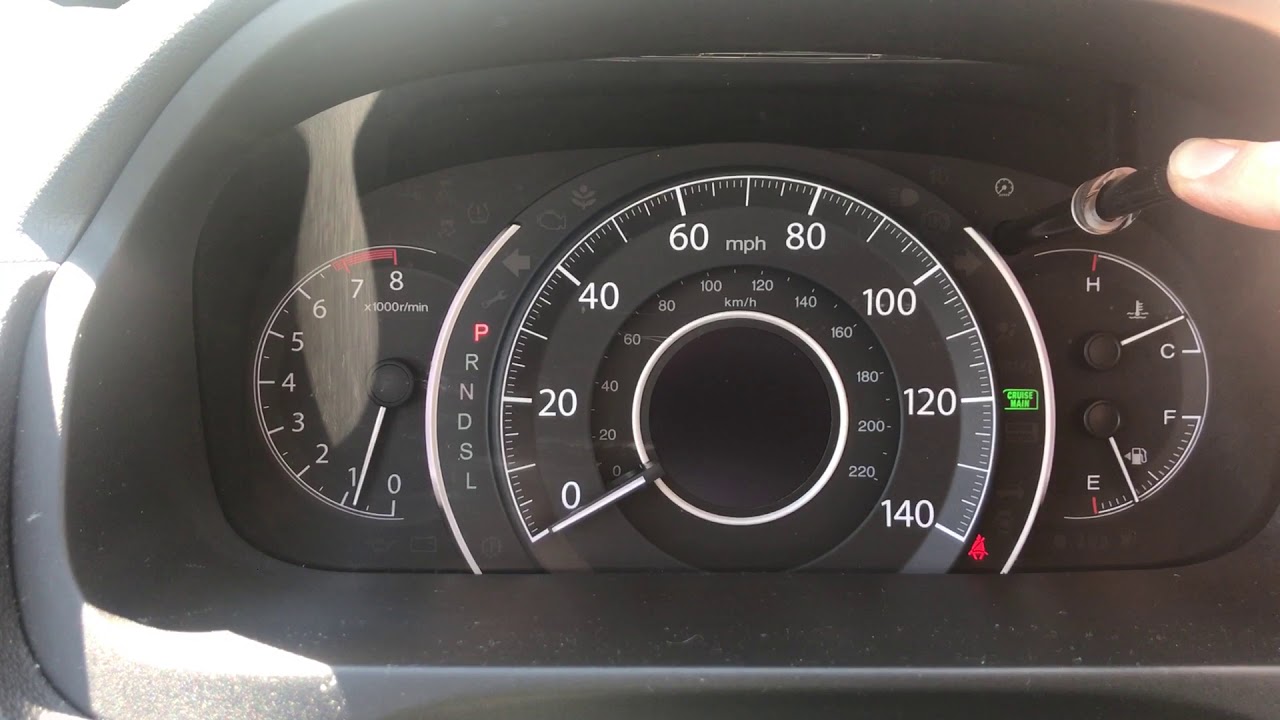 2015 Honda CR-V - Maintenance Reset Procedure - Oil Life Reset