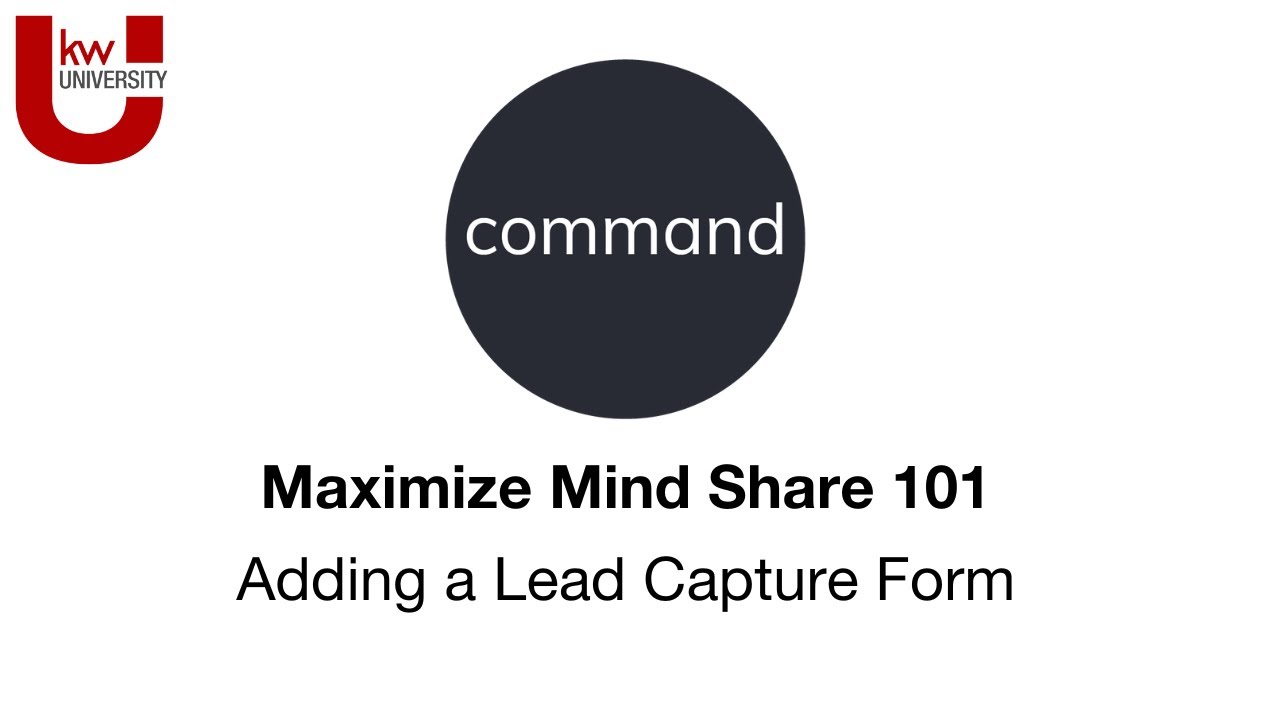 Agent Sites Custom Pages - Adding a Lead Capture Form | Maximize Mind Share 101