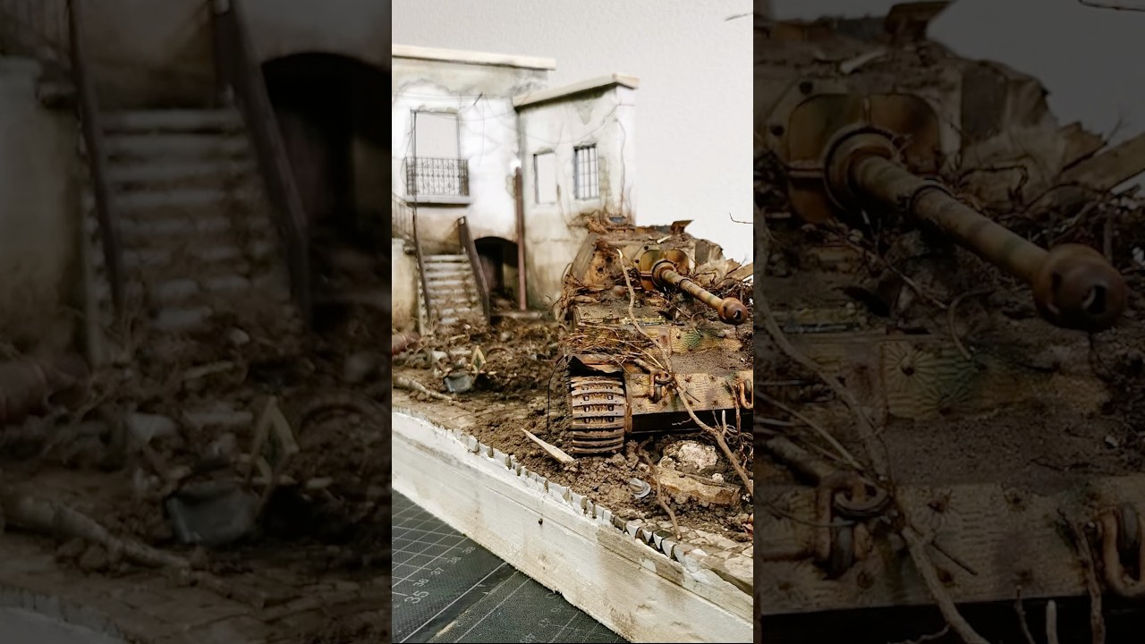 Ice Age Italy WW2 Diorama 1:35 Part 2🤩 #painting #automobile #ww2 #miniature #restoration #diorama