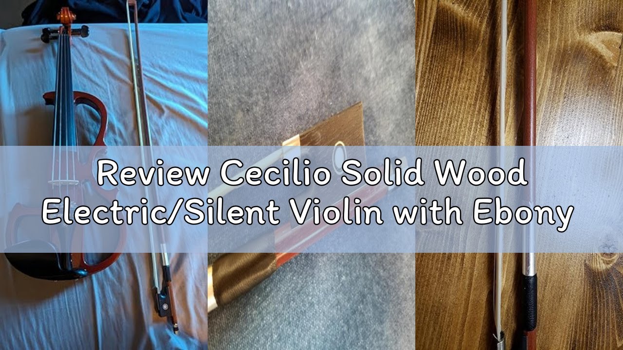 Review Cecilio Solid Wood Electric/Silent Violin with Ebony Fittings - 4/4 Full Size - Metallic Red