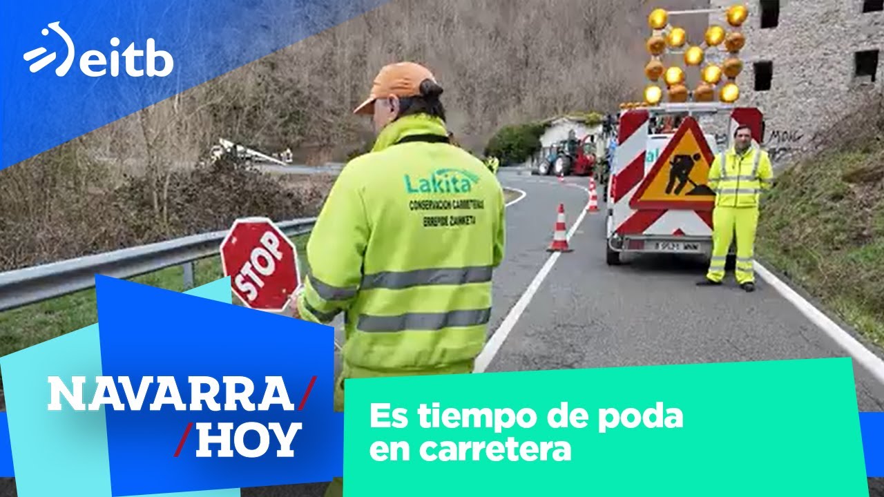NAVARRA HOY: Es tiempo de poda en carretera #navarra #seguridadvial
