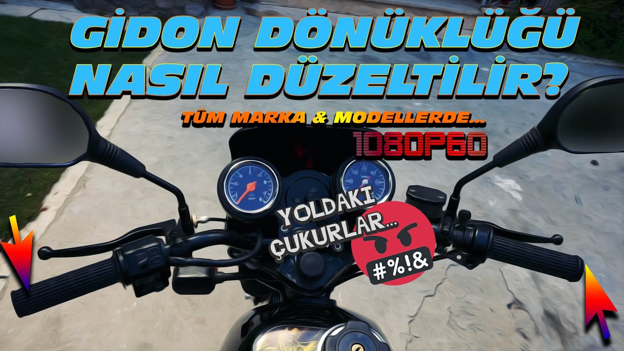 Yoldaki &ccedil;ukurlar, hız kesiciler nasıl zarar veriyor? Gidonun d&ouml;n&uuml;k m&uuml;? &Ccedil;&ouml;z&uuml;m&uuml; burada! 1080P60